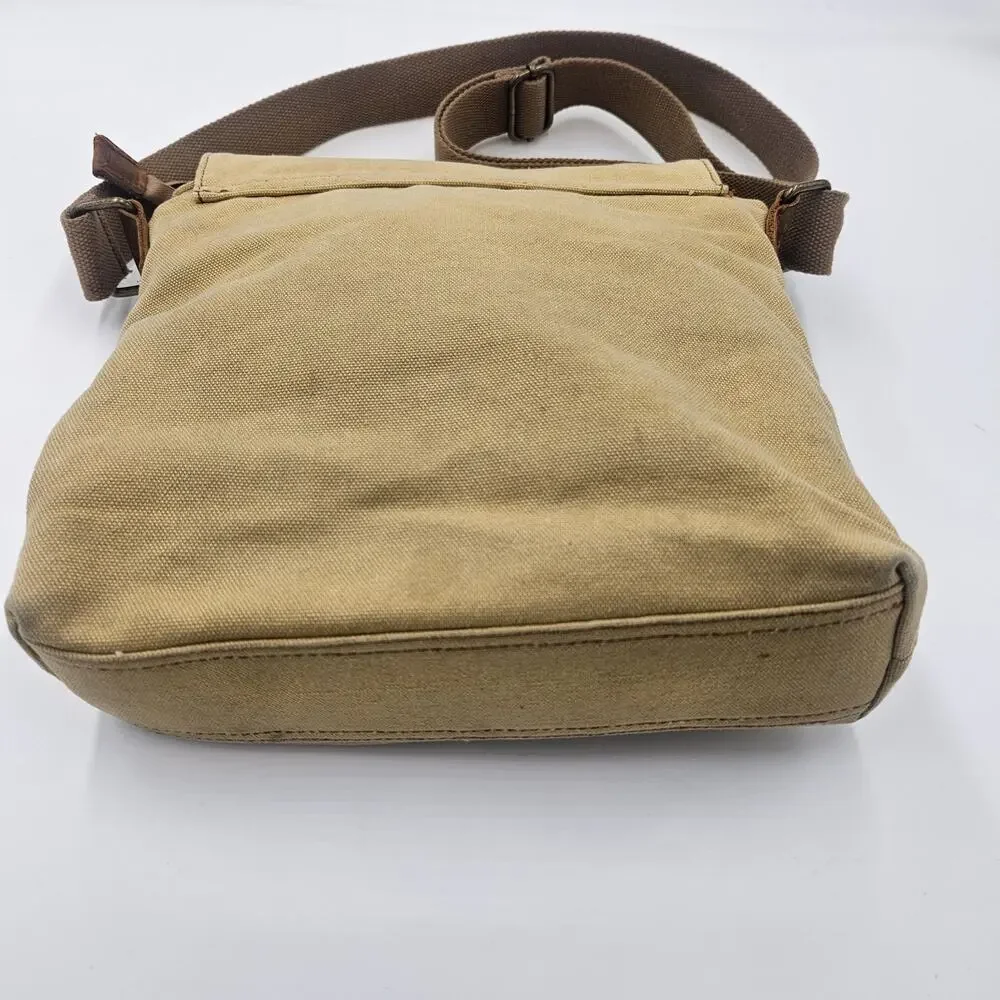 Augur Strauss Mustard Canvas Shoulder Messenger Medium Bag Multipurpose Travel